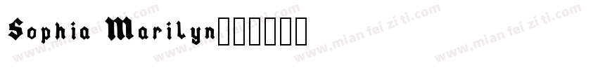Sophia Marilyn字体转换